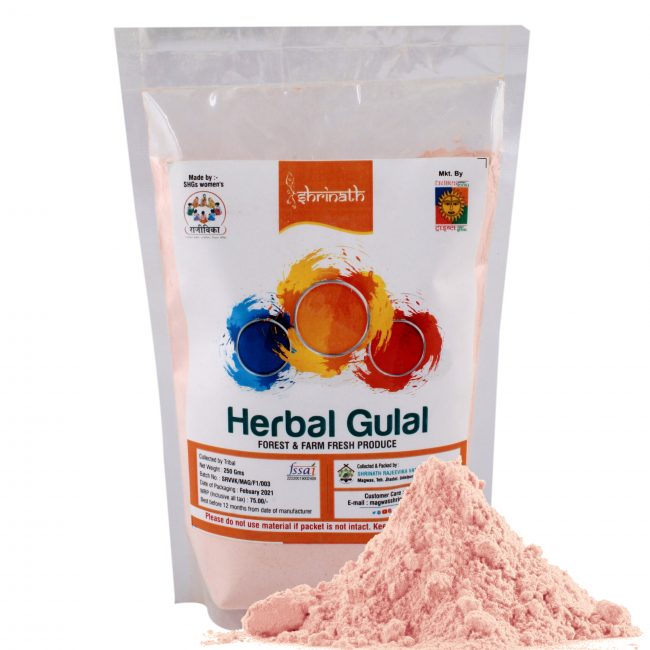 Pink Herbal Gulal (250 Grams)