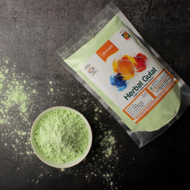 Green Herbal Gulal (250 Grams)