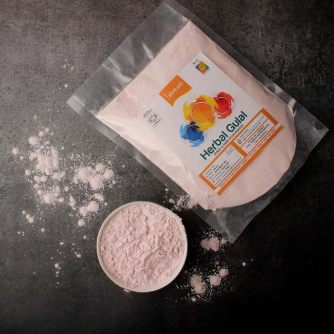Pink Herbal Gulal (300 Grams)
