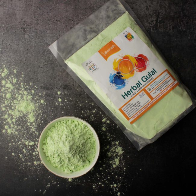 Green Herbal Gulal (300 Grams)