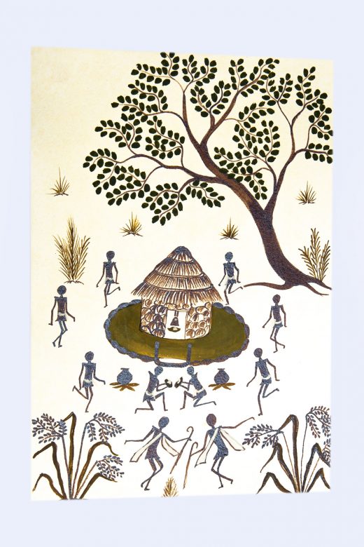 Handcrafted Canvas Kurumba Painting