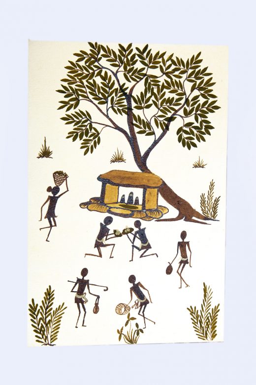 Handcrafted Canvas Kurumba Painting