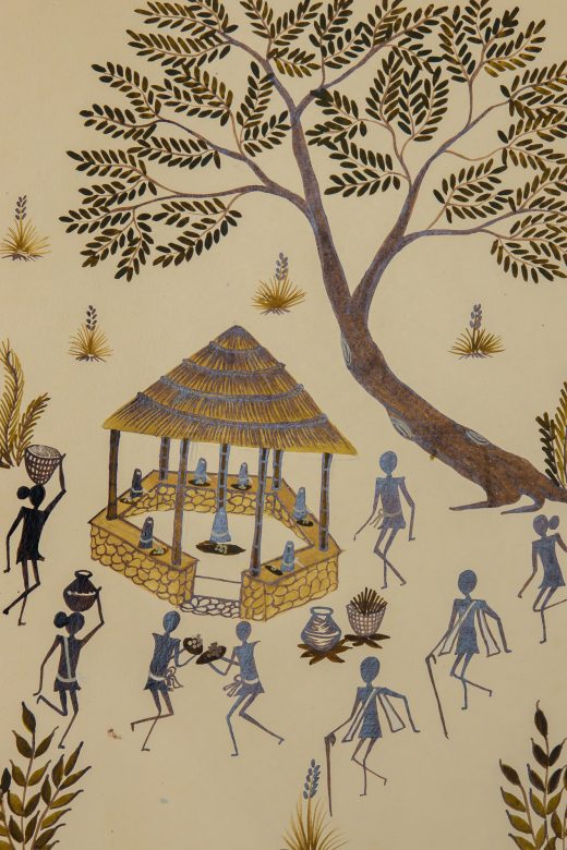 Handcrafted Canvas Kurumba Painting