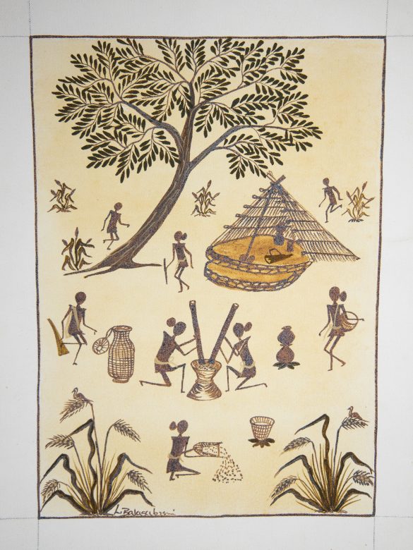 Handcrafted Canvas Kurumba Painting