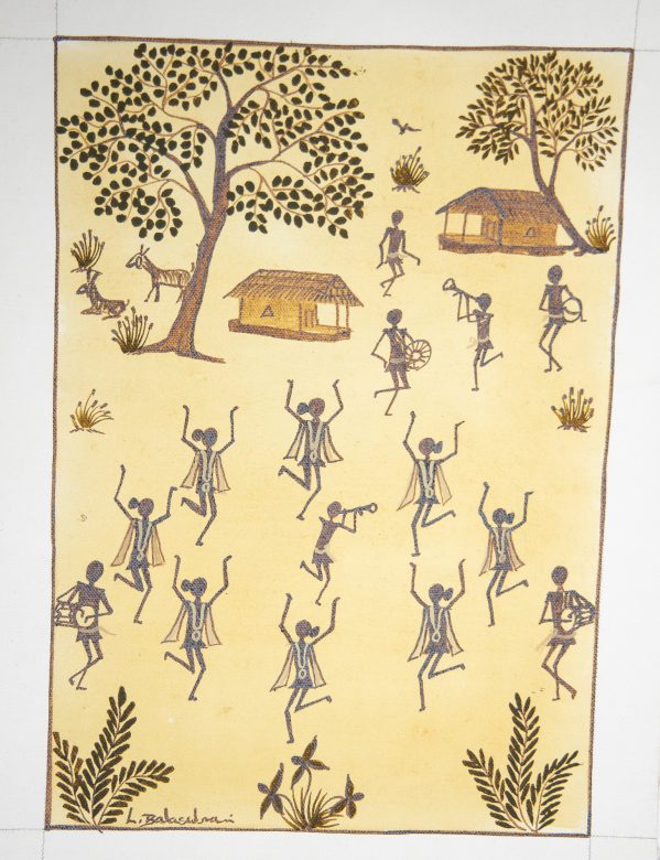 Handcrafted Canvas Kurumba Painting