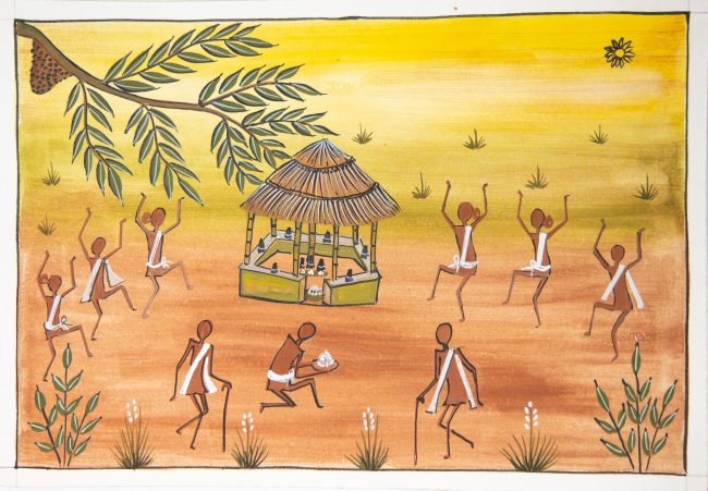 Handcrafted Canvas Kurumba Painting