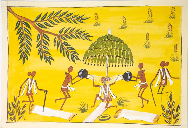 Handcrafted Canvas Kurumba Painting