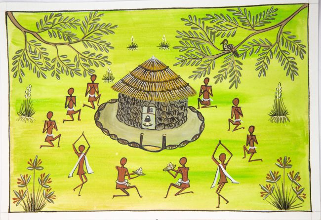 Handcrafted Canvas Kurumba Painting