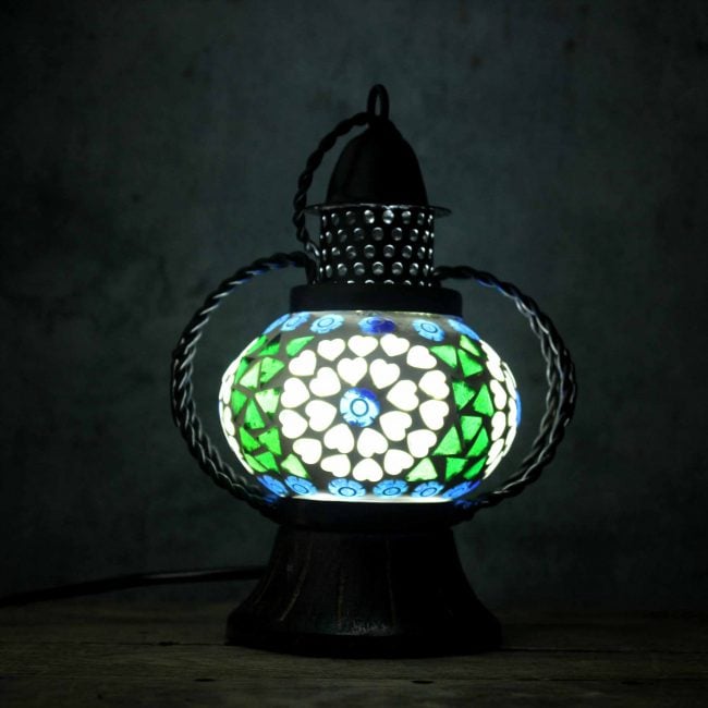 Tribes India Small Mosaic Lantern Lamp