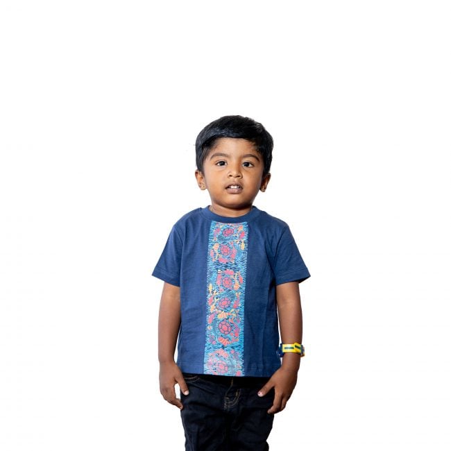 Cotton Round Neck Half Sleeve Printed Tshirt - S