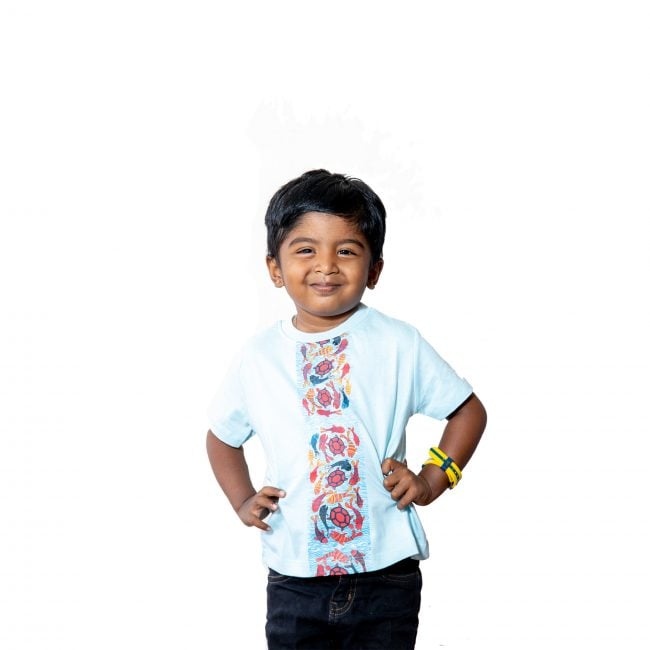 Cotton Round Neck Half Sleeve Printed Tshirt - S