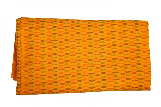 Cotton Silk Running Fabric Standard Size yellow (2.5 Meters)