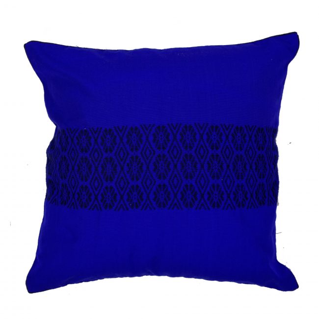 Handmade Cotton Blue Cushion Cover