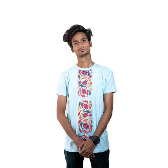Cotton Round Neck Half Sleeve Printed Tshirt - XXL