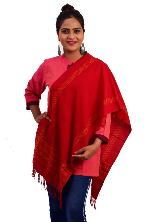 Handmade Pure Cotton Stole/ Dupatta For Women