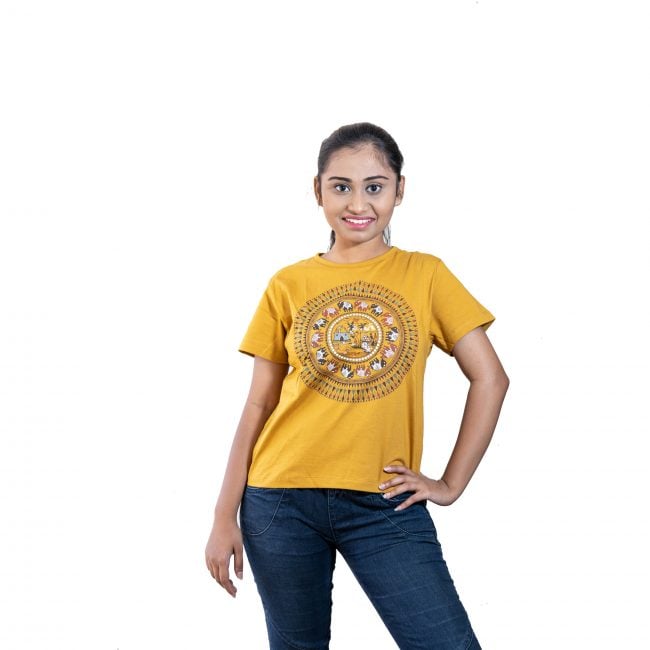 Cotton Round Neck Half Sleeve Printed Tshirt