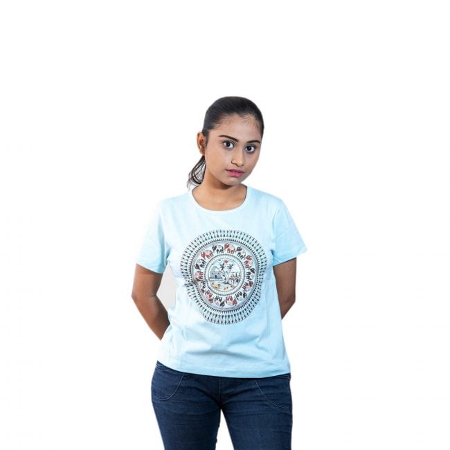 Cotton Round Neck Half Sleeve Printed Tshirt