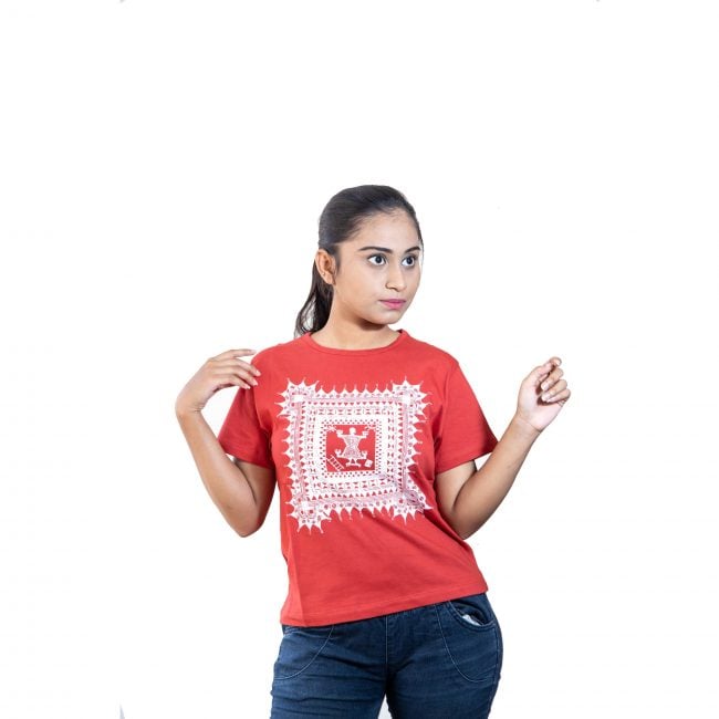 Cotton Round Neck Half Sleeve Printed Tshirt