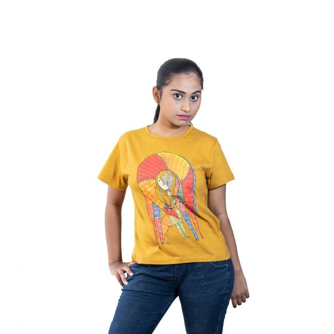 Cotton Round Neck Half Sleeve Printed Tshirt