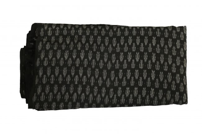 Tribes India Cotton Dress Material Fabric Standard size Black (2.5 Meters)