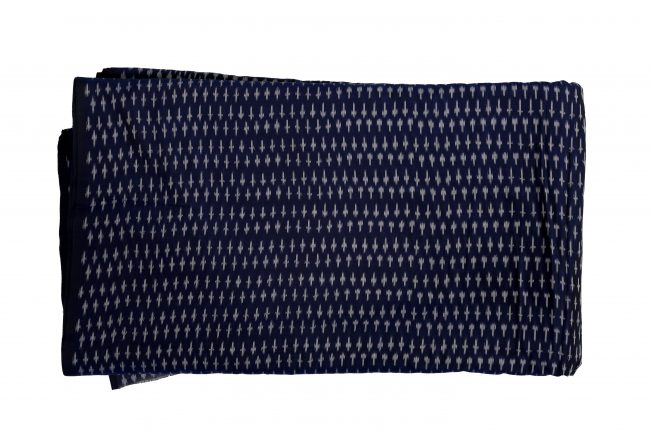 Tribes India Cotton Dress Material Fabric Standard Size Dark Blue (2.5 Meters)