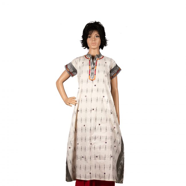 Tribes India Pochampally Ikkat Cotton Kurti (XL) Size