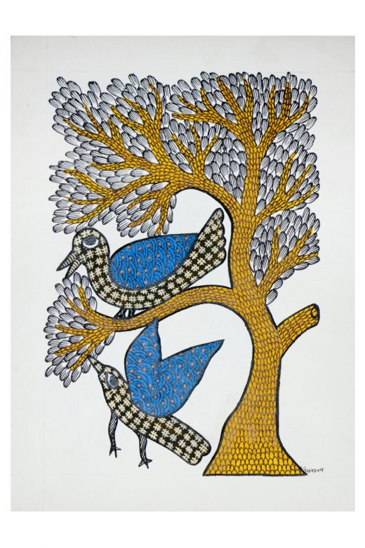 Gond Paper Multicolor Standard Size Painting