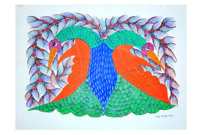 Gond Paper Multicolor Painting