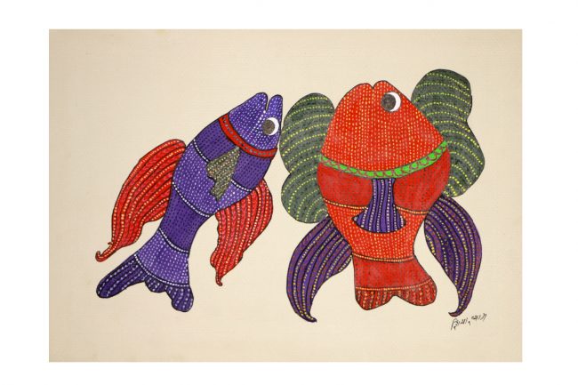 Gond Paper Multicolor Painting