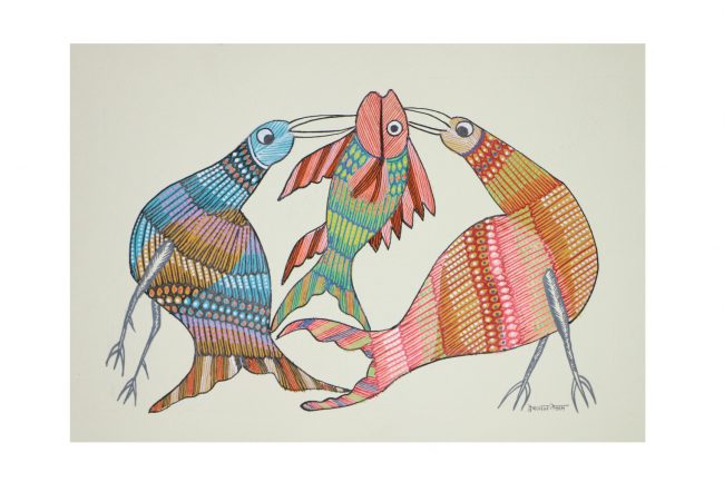 Gond Paper Multicolor Painting