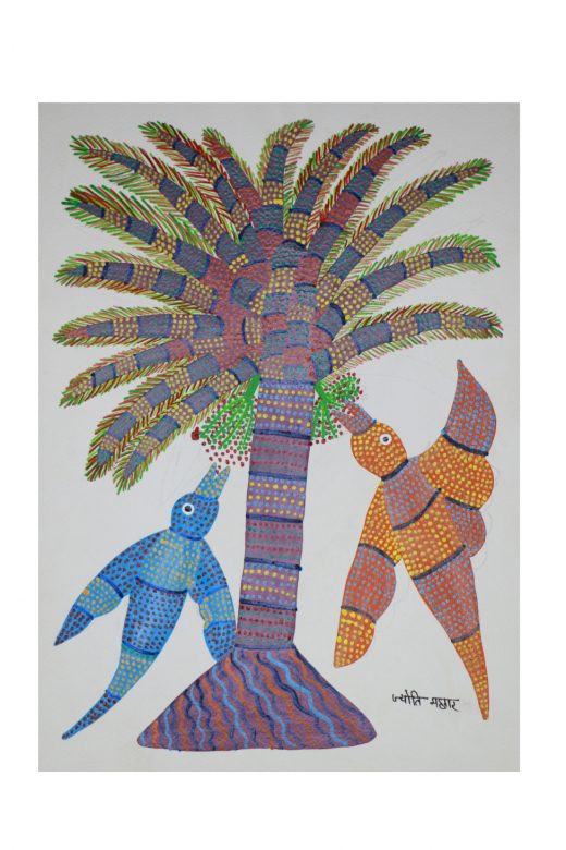 Gond Paper Multicolor Painting