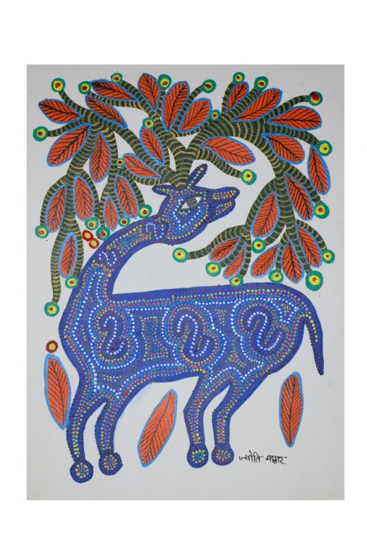 Gond Paper Multicolor Painting