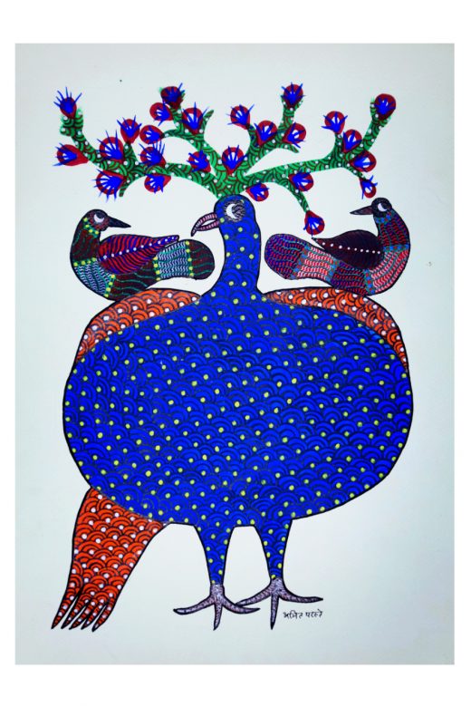 Gond Paper Multicolor Painting