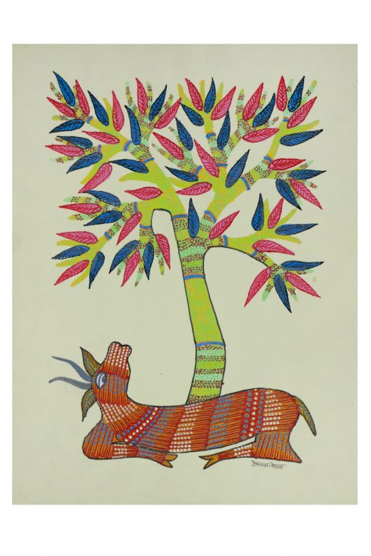 Handmade Multicolor Gond Paper Painting