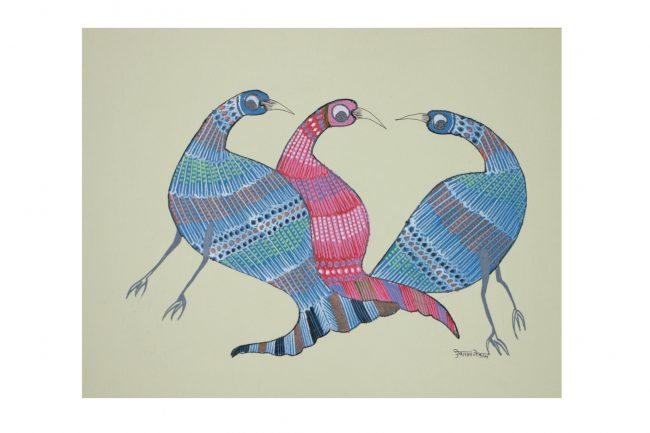 Gond Paper Multicolor Painting