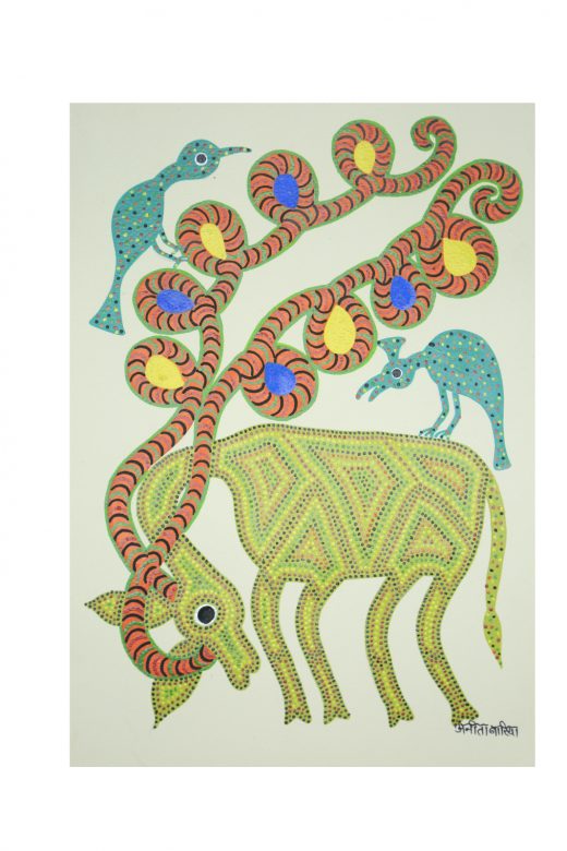 Handcrafted Multicolor Bhil Paper Painting