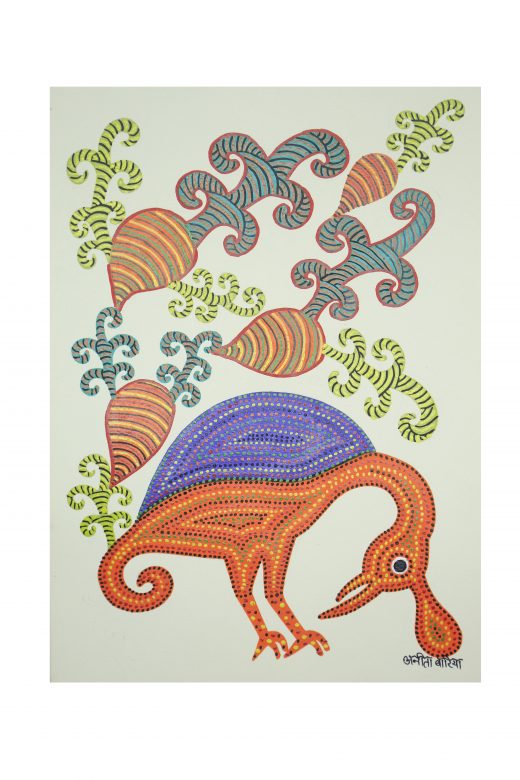 Handcrafted Multicolor Bhil Paper Painting