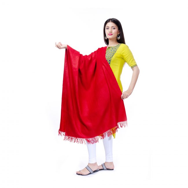 Handwoven Red Dariplla Stole