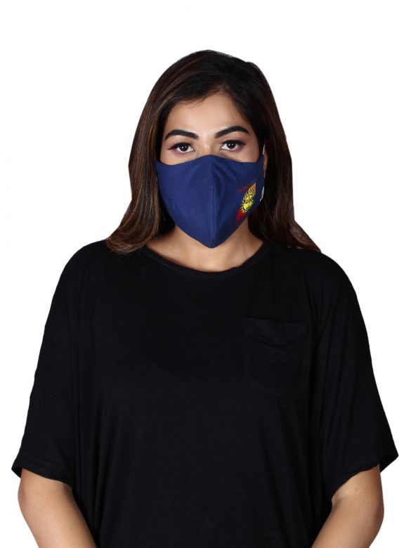 Handmade Four Layer Blue Cotton Mask