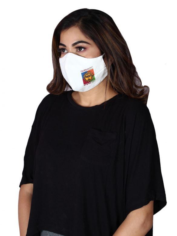 Handmade Four Layer White Cotton Mask