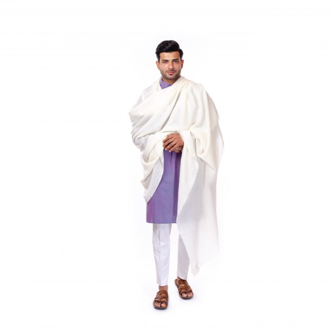Handwoven Whitecolor Chadar