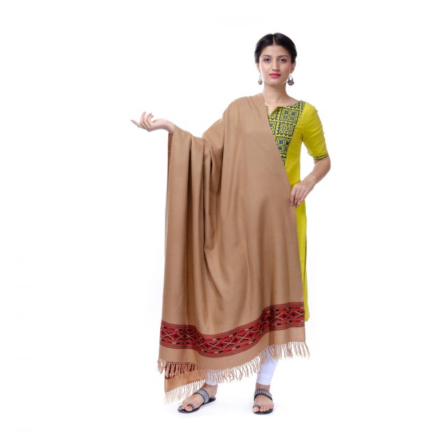Handwoven Brown Shawl
