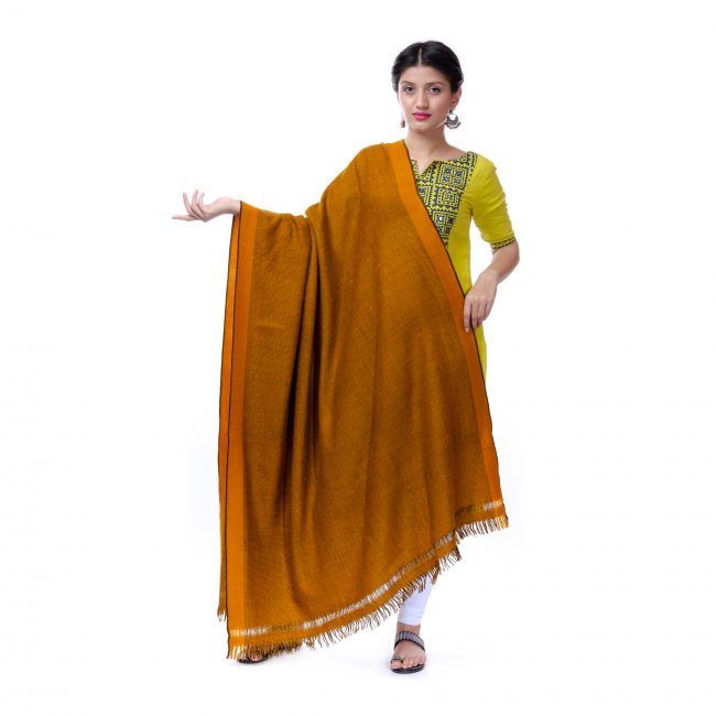 Handwoven Yellow Color Shawl