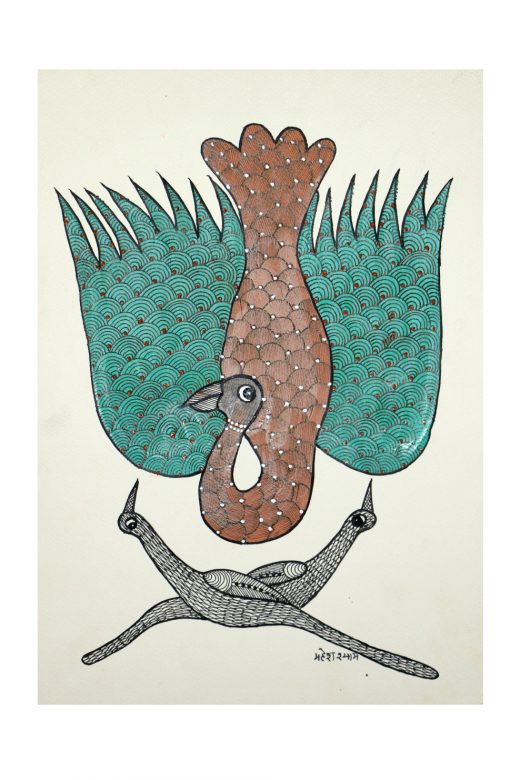 Gond Paper Multicolor Painting