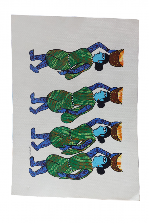 Handmade Multicolor Gond Paper Painting