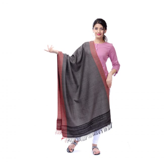 Handwoven Multicolor Wool Stole