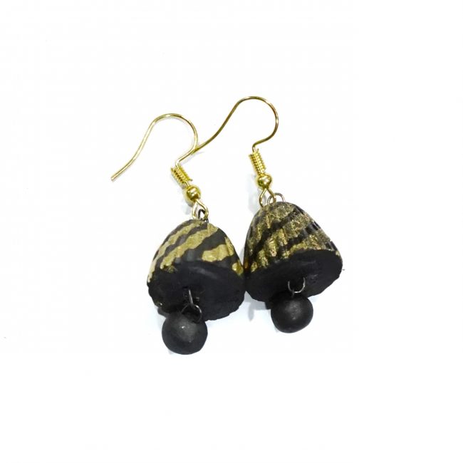 Handmade Terracotta Jhumka Earrings – Ethnic Clay Jewelry by Tribal Artisans | Tribes India