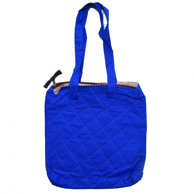 Handcrafted Cotton Blue Jhola Bag