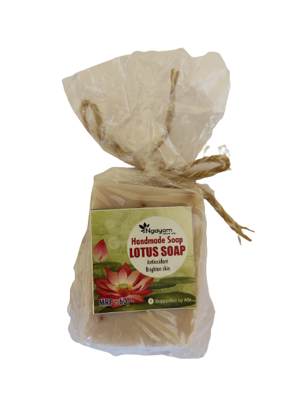 Handmade Lotus Extract Soap (100 Grams)