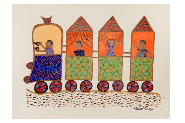 Bhil Paper Multicolor Standard Size Painting